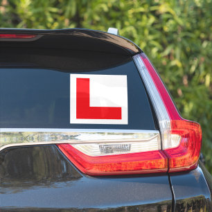 L-plaat leerling bestuurder sticker