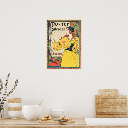 L PRANG & CO Magazine Poster Calendar Louis Rhead (Keuken)