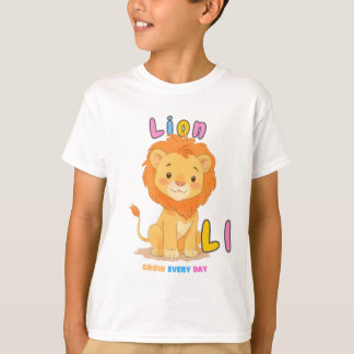 “L staat voor Leeuw” Alfabet T-shirt – Groei elke