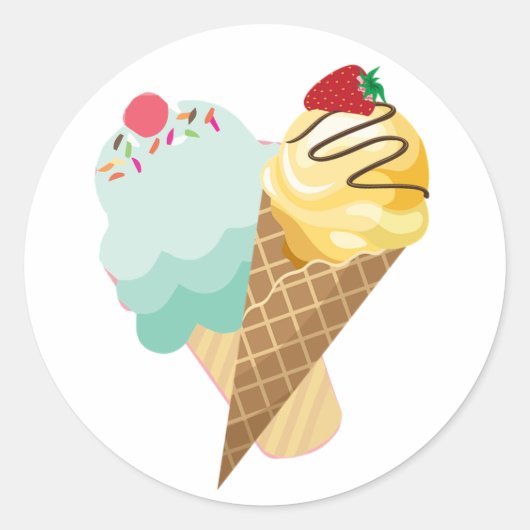 l Stickers Crème glacée (Devant)