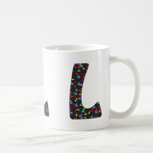 "L" tasse de monogramme (Droite)