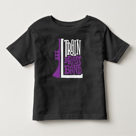 L Train Brass Band Logo - Tshirt noir Toddler (Devant)