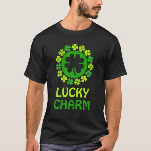 L U C K Y Charm St Patrick's Day T-shirt (Voorkant)