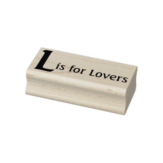 L voor Lovers Rubberstempel (Stempel)