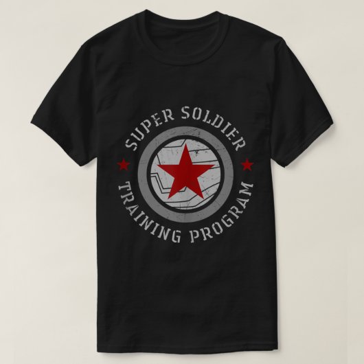 l Winter Soldier Super Soldier Training Programme  T-shirt (Design voorkant)