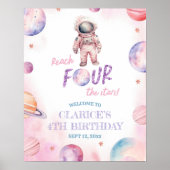 La 4e Affiche de bienvenue de naissance de la fill (Devant)