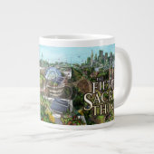 La 5e Fleur sacrée Jumbo Mug (Devant droit)