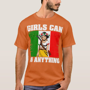 La Adelita Mexican Soldaat Mexico Flag Girls T-shirt