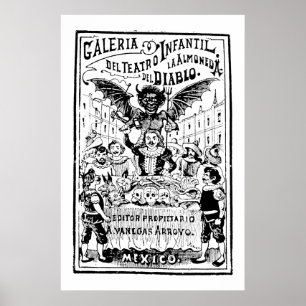 La Almoned del Diablo door José Guadalupe Posada Poster