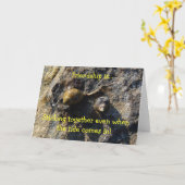 La "amitié est…" carte de note (Fleur jaune)