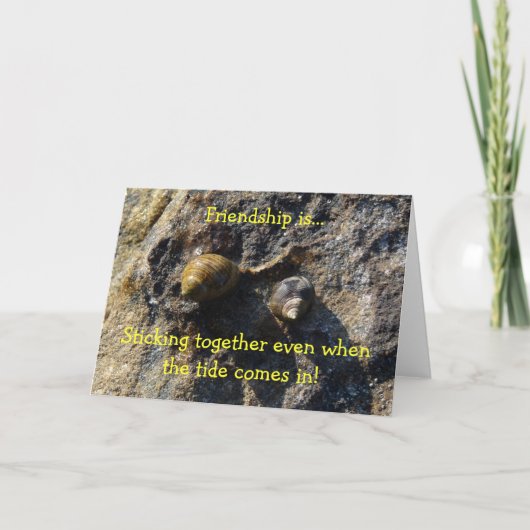 La "amitié est…" carte de note (Devant)