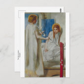 La Annonciation par Gabriel Rossetti Carte postale (Devant / Derrière)