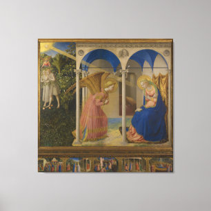 La Anunciación door Fra Beato Angelico Canvas Afdruk
