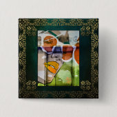 LA Art2-Button Vierkante Button 5,1 Cm (Voorkant)