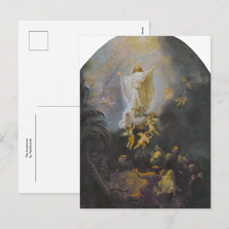 La Ascension par Rembrandt Carte de vœux de vacanc