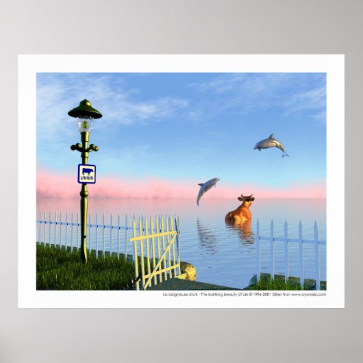 La baigneuse d'Urk - De zwemschoonheid van Urk Poster (Voorkant)