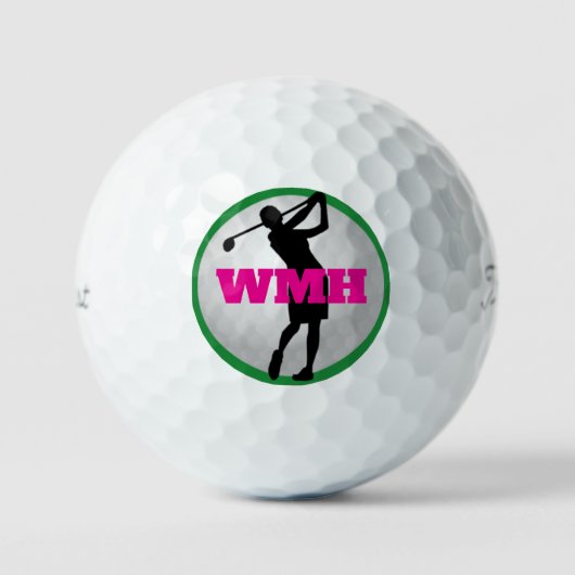 La balle de golf de Monogram pour les femmes (Recto)