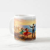 La Bamba Sunset Coastal Fiesta Tasse de danseLa Ba (Devant gauche)