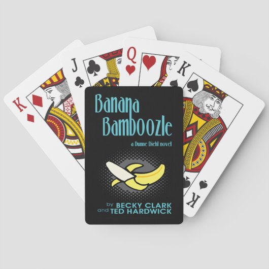 La banane embobinent des cartes de jeu (dos)