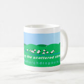 La bannière d'ABCD sur la tasse blanche (Devant droit)