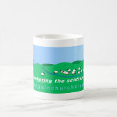La bannière d'ABCD sur la tasse blanche (Centre)