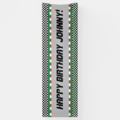 La bannière d'anniversaire de voie de course, le (Vertical)