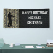 La bannière des hommes de pêche de Camo de joyeux (Salon professionnel)