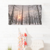 La bannière rêveuse d'une nuit d'hiver (En situation)