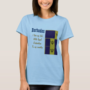 La Barbade-loyauté à mes t-shirts de mon pays