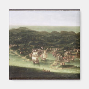 La Barbados, c.1694 (olie op het canvas) Magneet