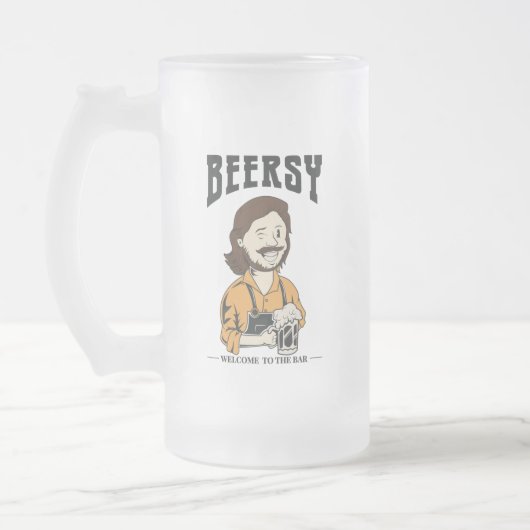 La Barman Frosted Beer Mug (Gauche)