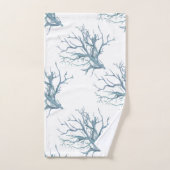 La barrière de corail en bleu foncé (Serviette à main)