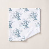 La barrière de corail en bleu foncé (Gant de toilette)