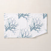 La barrière de corail en bleu foncé (Serviette à main)