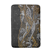 Là-bas tapis de bain de paysage de ciel nocturne (Devant (Vertical))