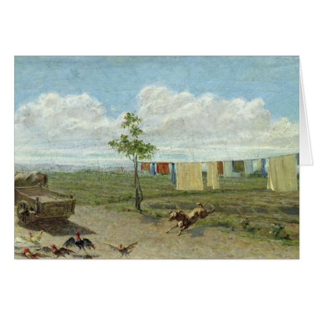La basse cour (huile sur la toile) (Devant horizontal)