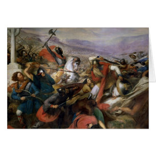 La bataille de Poitiers, gagnée par Charles Martel