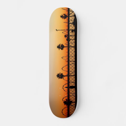 LA Beach Sunset Skateboard (Voorkant)