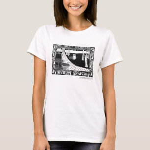 La Beale Isoud op Joyous Gard, illustratie van ' T-shirt
