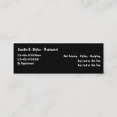 La beauté cloue de mini cartes de visite (Dos)