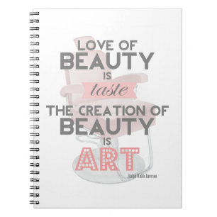 La beauté de coiffeur est carnet de citation d'art