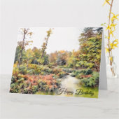 La beauté de la nature - Carte d'anniversaire (Fleur jaune)