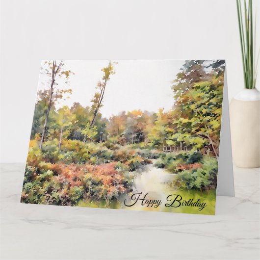La beauté de la nature - Carte d'anniversaire (Devant)