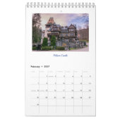 La beauté de la Roumanie, Calendrier d'une page (Feb 2027)