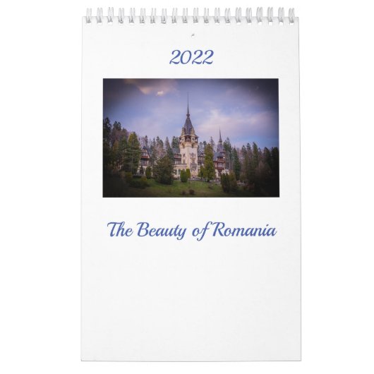 La beauté de la Roumanie, Calendrier d'une page (Protection)