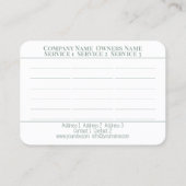 La beauté de la santé des herbes - Carte de visite (Dos)