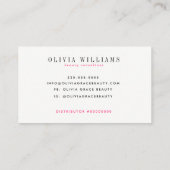 La beauté de Lipsense récompense la carte (Dos)