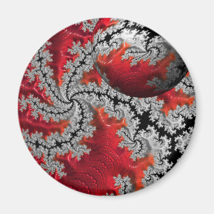 La beauté de Mandelbrots Magnet