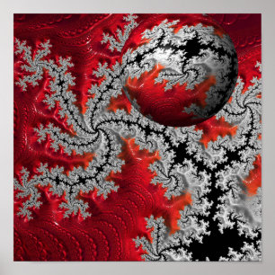 La beauté de Mandelbrots Poster