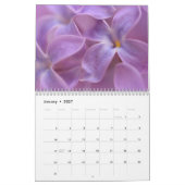 La Beauté Des Fleurs Violettes Calendrier (Jan 2027)